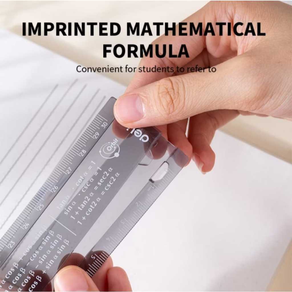 

Deli Penggaris Transparan 30cm Dapat Dilipat Tidak Mudah Patah EG01102