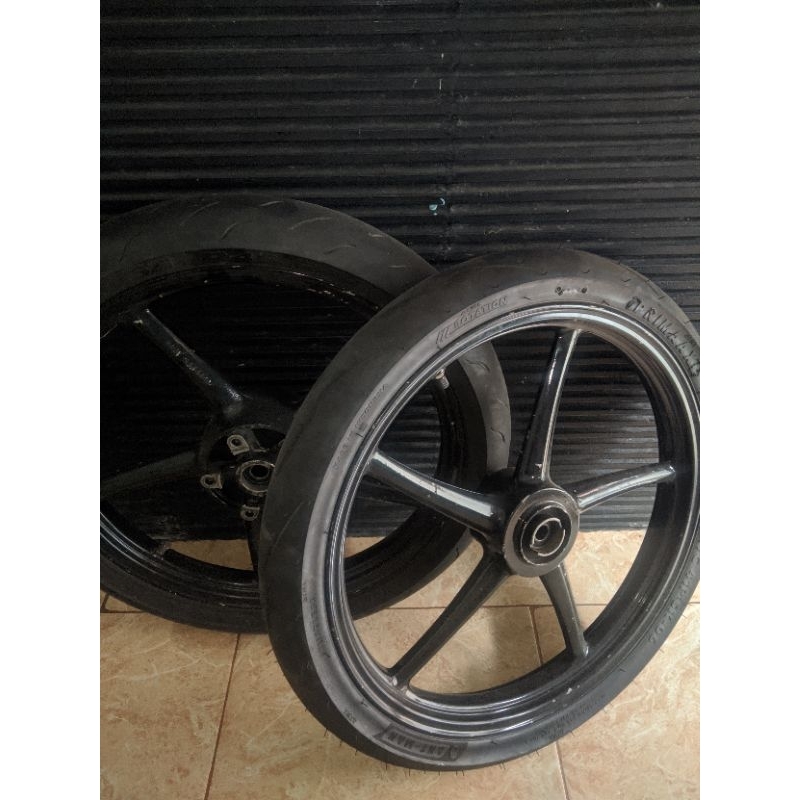 velg rcb hitam 160 rata set ban