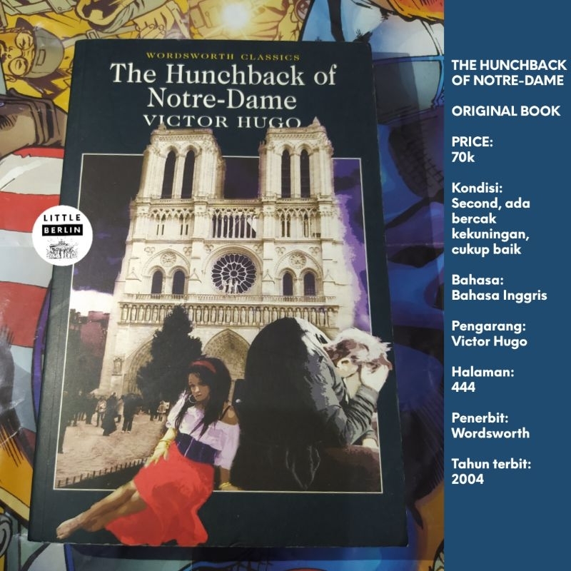 ORIGINAL Novel THE HUNCHBACK OF NOTRE DAME Victor Hugo English Paperback Wordsworth Editions Novel S
