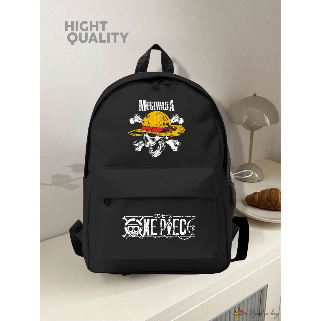 Tas Ransel One Piece Mugiwara/Tas Backpack Laptop Sekolah Terbaru/Tas Ransel Original Kekinian/Tas G