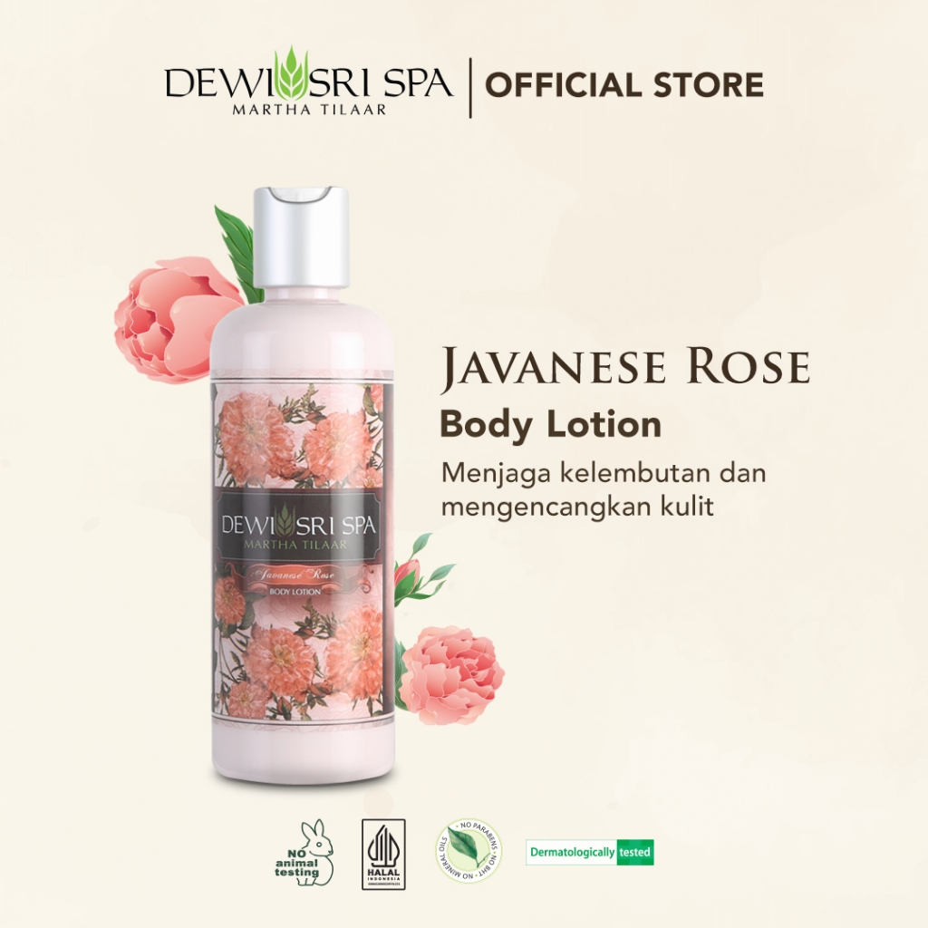 Dewi Sri Spa Javanese Rose Body Lotion 250 ml