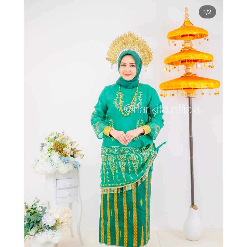 BAJU BODO ORGANZA BORDIR KHAS BUGIS (atasan)