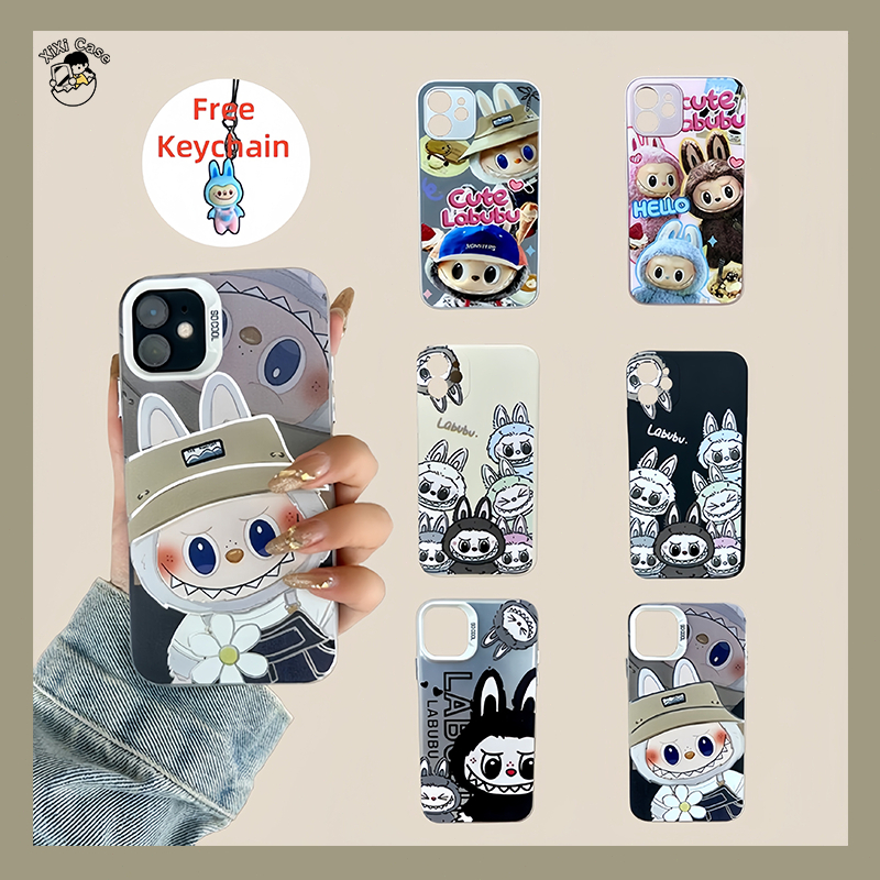 Xixi Case Labubu iPhone Lucu Casing Untuk iPhone 11 11Pro 12 15 14 13 PlusProMax Aesthetic Terbaru C