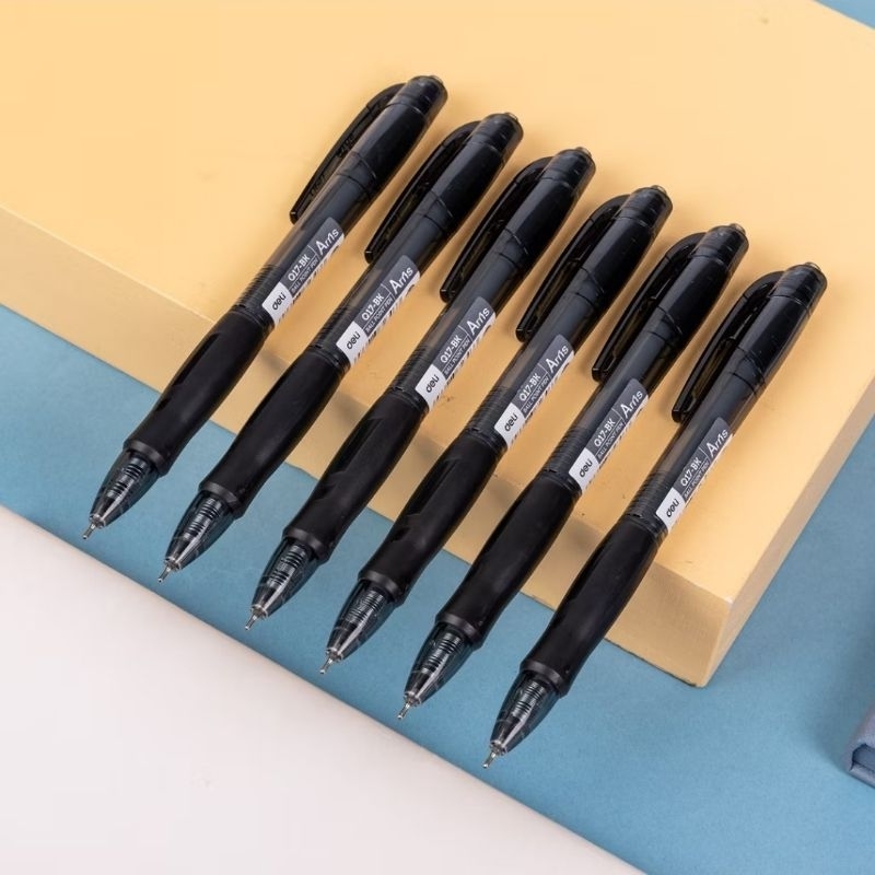 

Deli Ballpoint Pen / Bolpoin Pulpen 0.7mm Tinta Hitam 1 pcs
