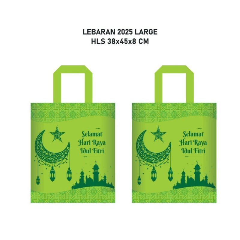 

Tas Hantaran Lebaran Spunbond Ukuran 38X45 Goodie Bag