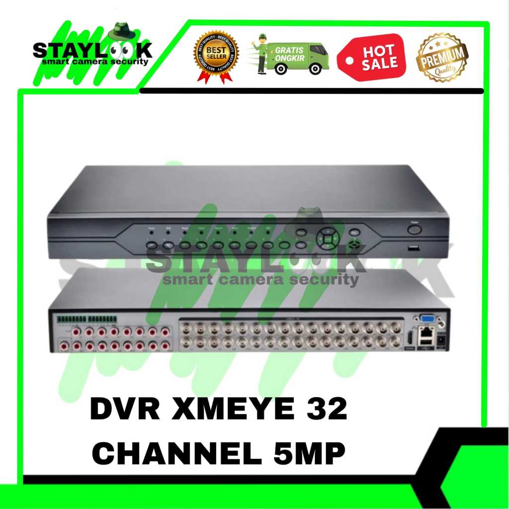 DVR 32CH 5MP / XVR XMEYE 32CH 5MP / XMEYE 32 CHANNEL 5MP + 2 SLOT HDD GARANSI 1TAHUN TERMURAH DAN BE