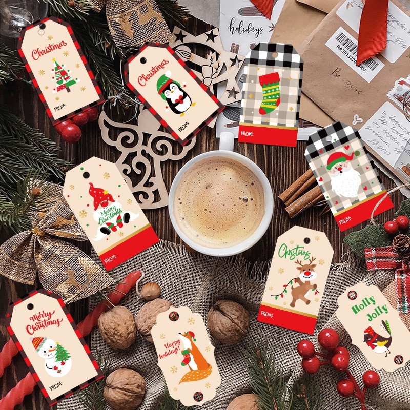 

DY PACK HANG TAG NATAL LABEL TAG MERRY CHRISTMAS MEWAH LUCU 50 SET HTN-17