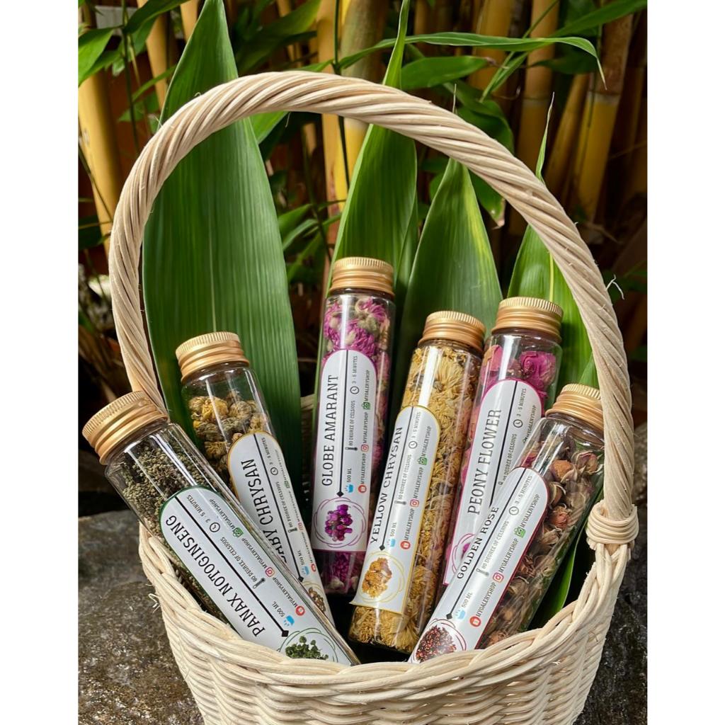 

FLOWER TEA TUBE, FRUIT TEA IN TUBE/FLOWER TEA SAMPLE/SOUVENIR FLOWER TEA/FLOWER TEA GIFT/FRUIT TEA
