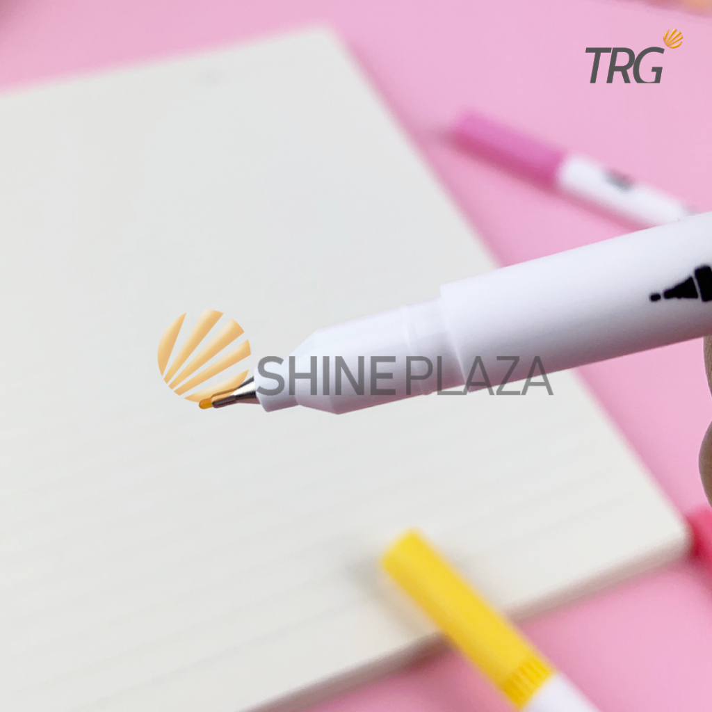 

mdn TRG Color Brush Pen Set Double Tip Pastel 12 Colors CBP-02 - Pulpen Pena Spidol Kuas Warna TRG