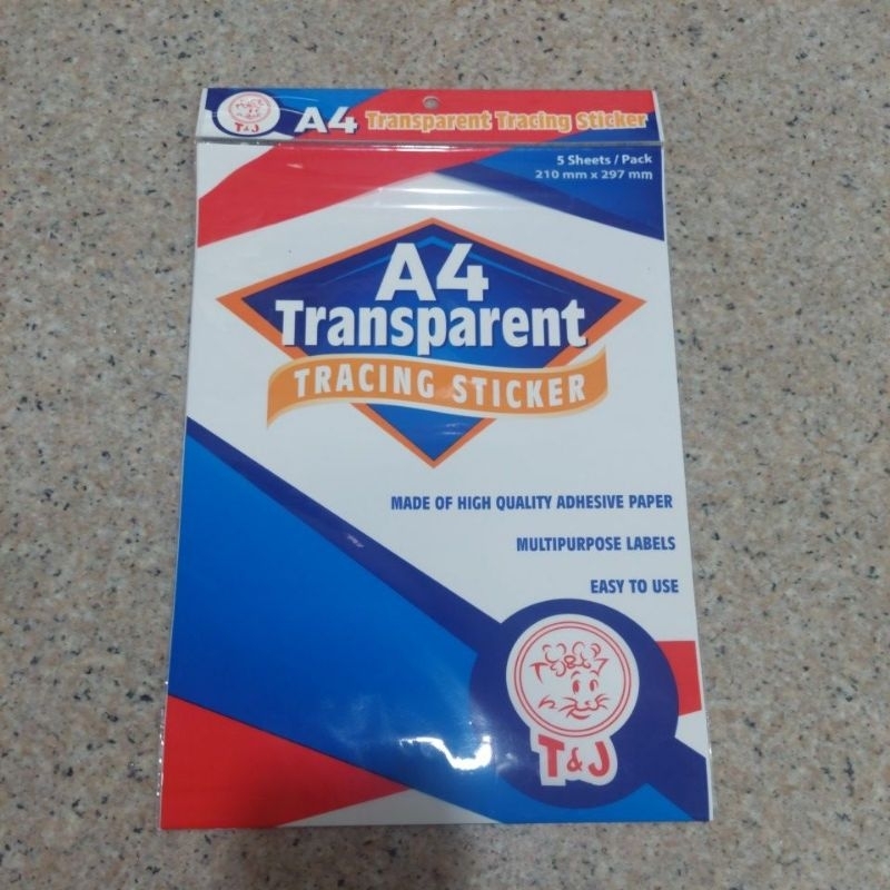 

Label A4 Transparant T&J Isi 5 Murah