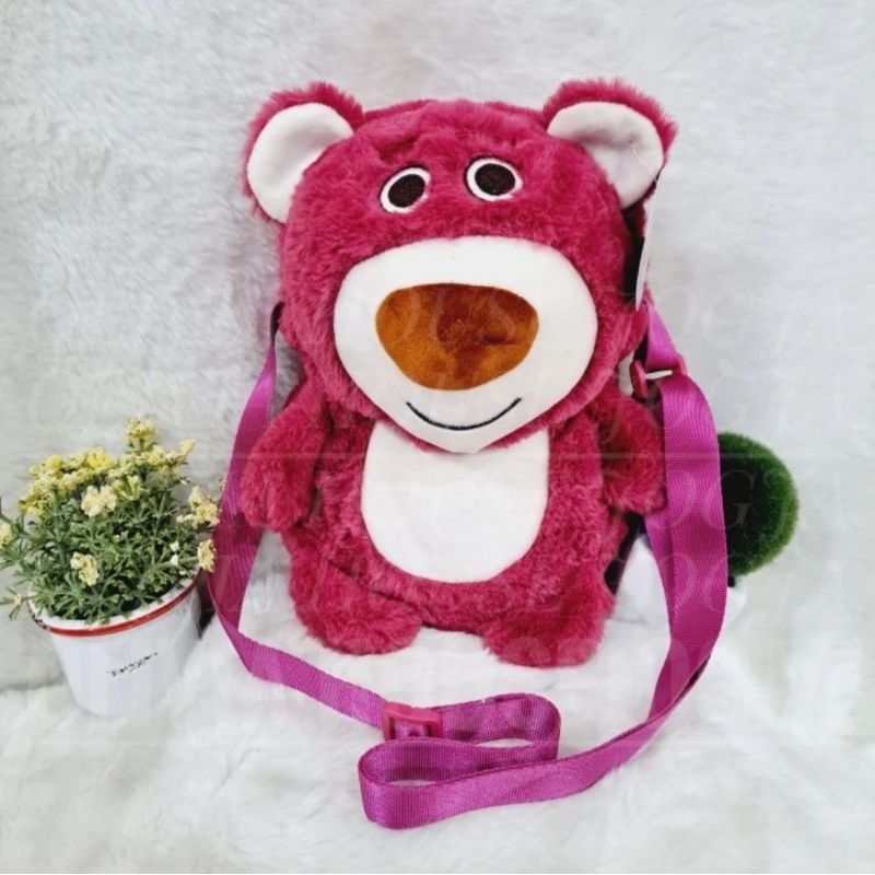 Tas Slempang Lotso Body 1 Rest Sling Bag Lotso Tas Lotso Bulu