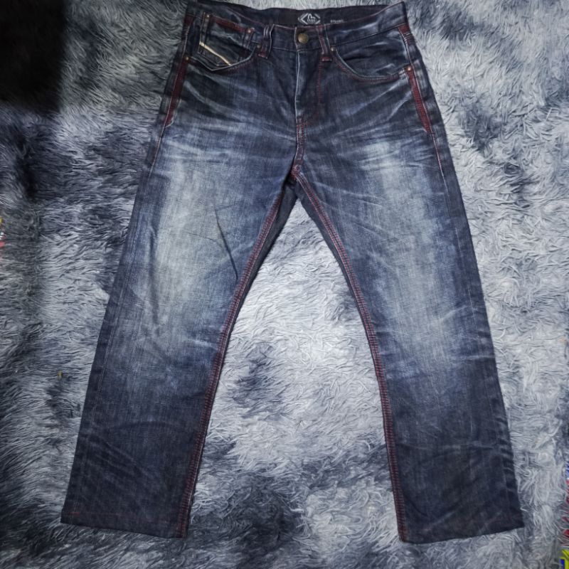 Celana jeans evisu feding