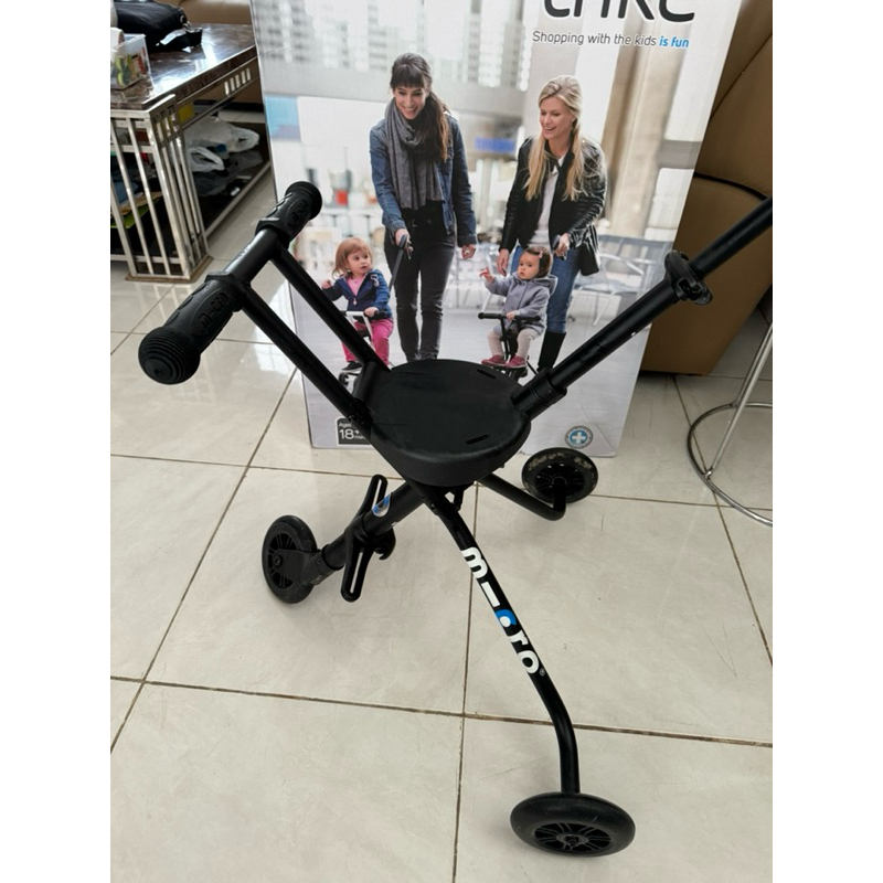 Preloved Micro Trike Stroller Black Deluxe