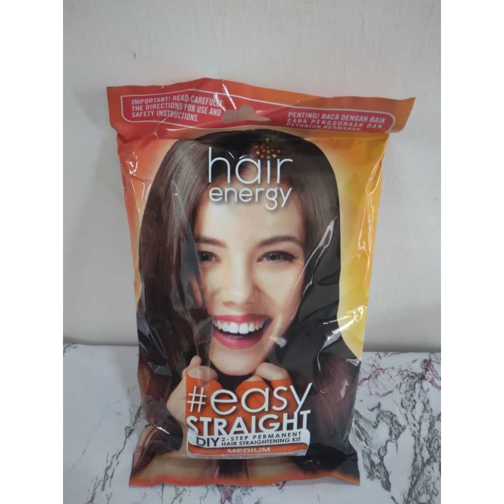 MAKARIZO Hair Energy EASY STRAIGHT MEDIUM 80gr RAMBUT KERITING TIDAK TERLALU RUSAK // PELURUS RAMBUT
