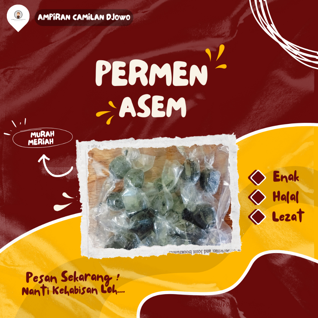 

Permen Gula Asem Jawa / Permen Manisan jawa / Permen Asam Jawa 125gr - Ampiran Camilan Djowo