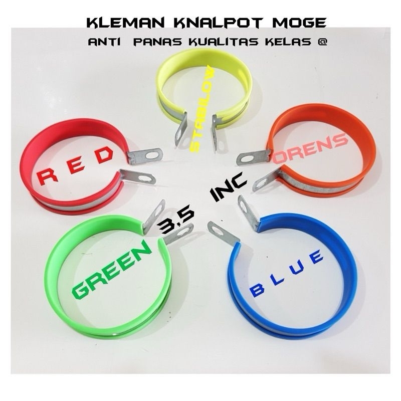 KLEMAN KLEM KNALPOT UKURAN 3.5 INCH BREKET BRACKET KENALPOT RACING MOTOR UNIVERSAL 3.5 INCH KENALPOT
