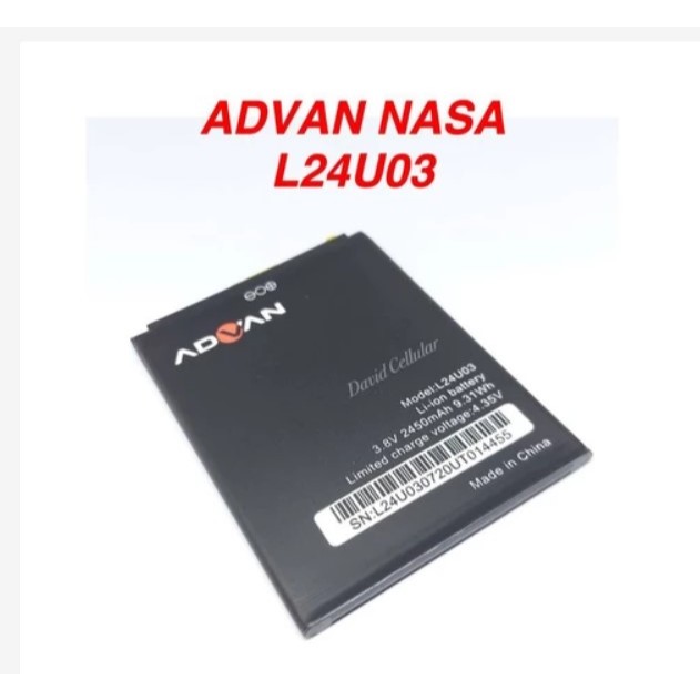 BATRE ADVAN NASA L24U03 - BATERAI BATTERRY advan nasa
