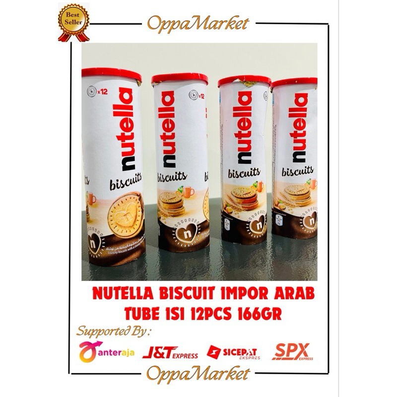 

NUTELLA BISCUIT CRUNCHY FERRERO TUBE BISKUIT IMPOR ISI 12PCS 166GR