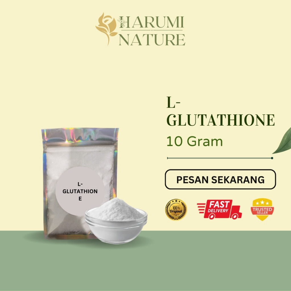 L- Glutathione Powder / L Glutathione Reduced / Glutathione Bubuk 10 gram - 100 gram