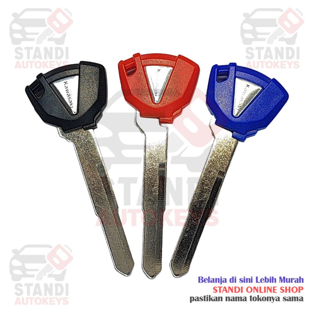Kunci Motor Key Blank Transponder Bahan Kunci Kawasaki Ninja ZX 6 R ZX7R ZX9R ZX10R ZX12R ZX14R Z750