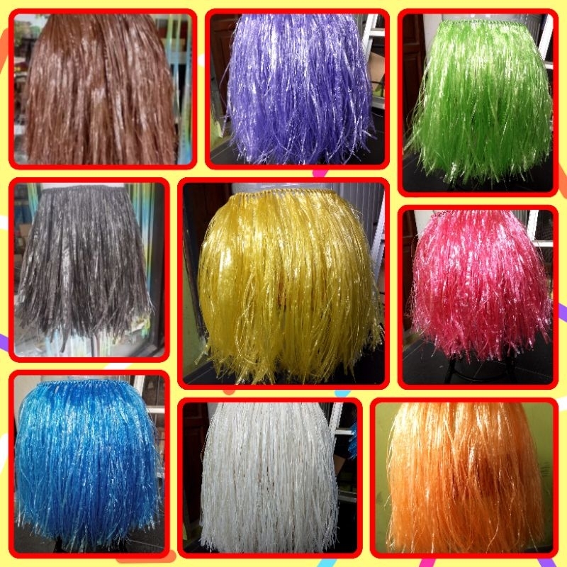 ROK RUMBAI TALI RAFIA HAND MADE ROK HULA TALI RAFIA 30 CM