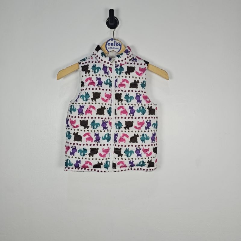 vest rompi kids anak reversible bolak balik puffer bulang second preloved
