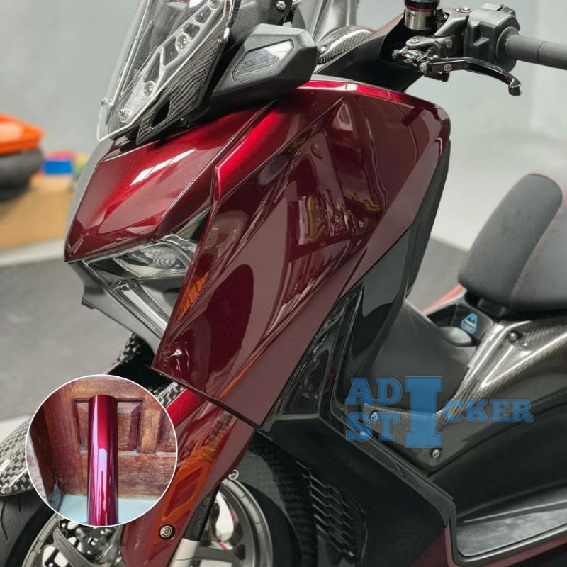 Stiker skotlet Dragon Blood Red Scotlet Merah Lembayung Hitam Seri PET Premium TYP..