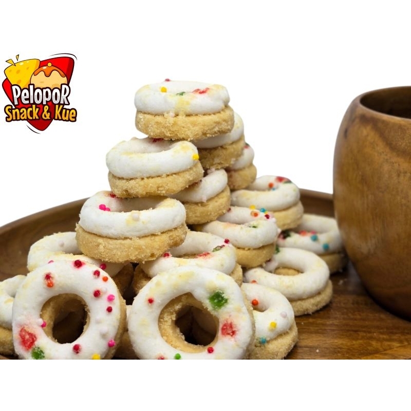 

kue kering donat cherry/donat cherry/kue kering lebaran/kue enak premium 200gram