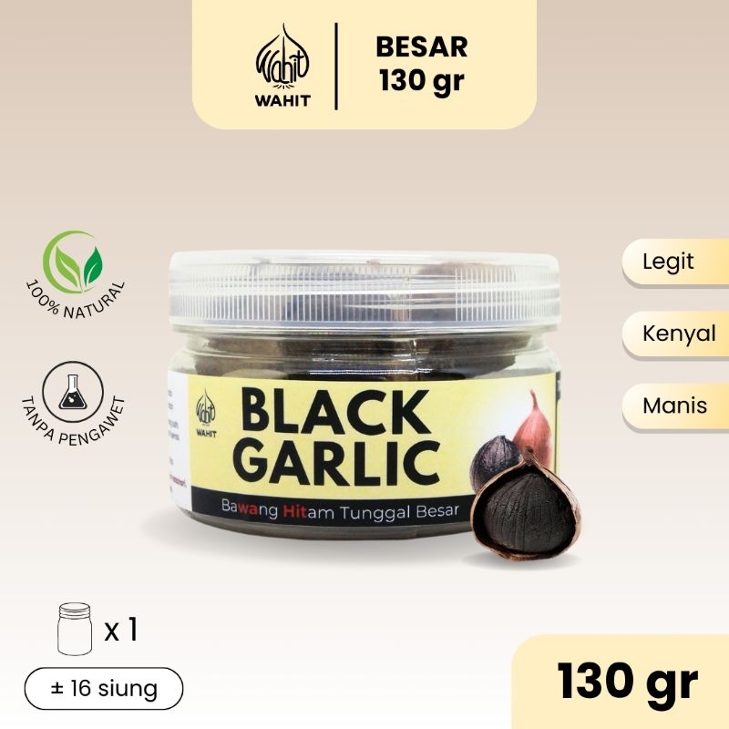 

Bawang Hitam Tunggal Besar WAHIT Black Garlic 130gr