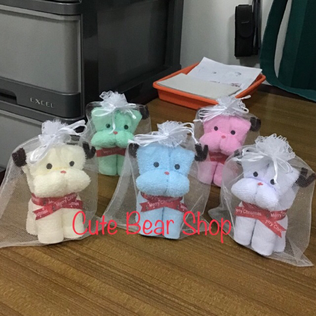 Souvenir Handuk Rusa / Souvenir Natal Anak Sekolah Minggu / Souvenir Kelahiran Bayi / Ulang Tahun An