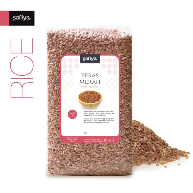 

(1 kg) beras merah safiya / 100% red rice