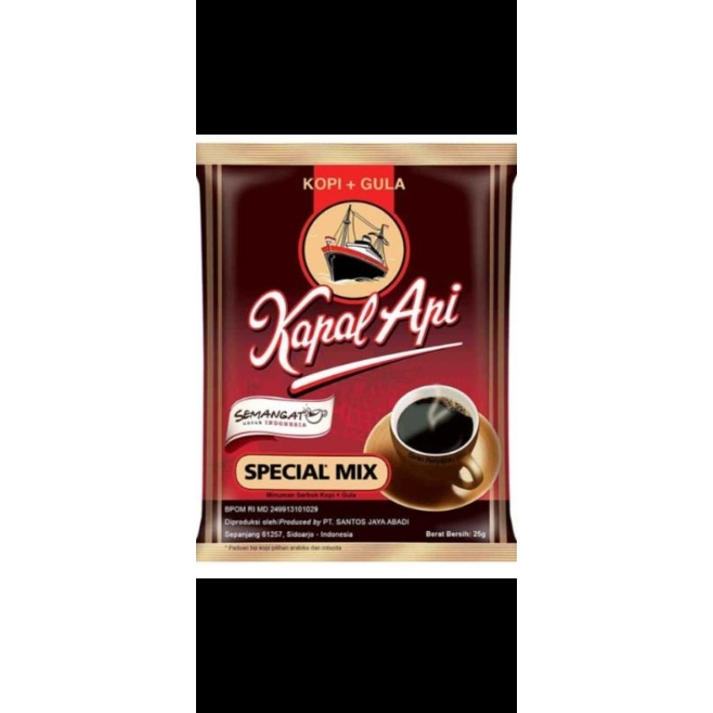 

kapal api special mix sachet renceng(10sachet) 24g