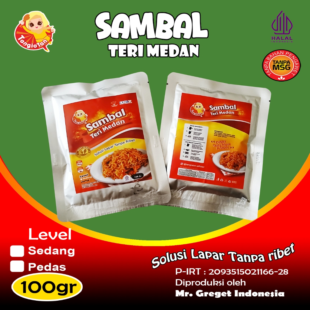 

Sambal Teri Medan - 100gr