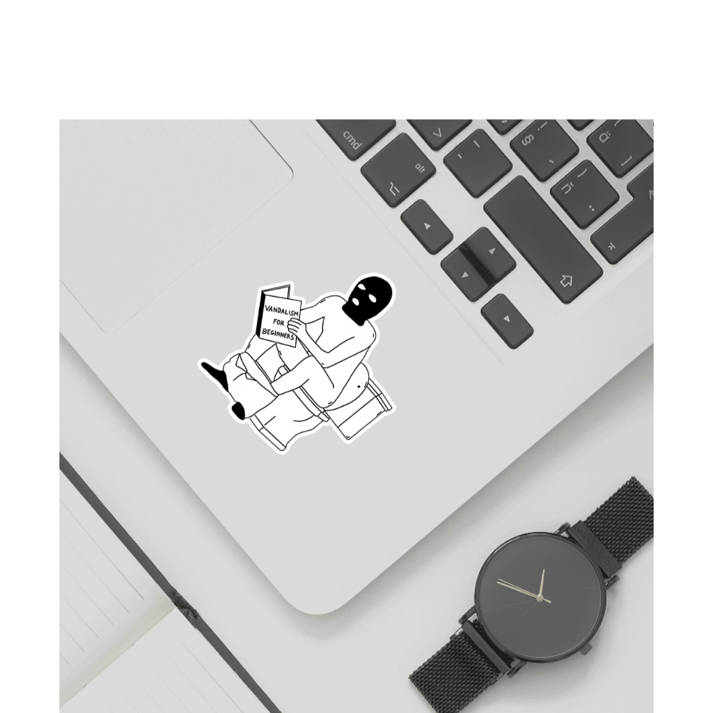 

Sticker Masked Man Pooping | Sticker Aesthetic Skena | Sticker Samarinda