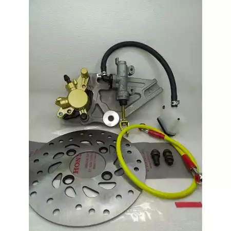 PIRINGAN SET KALIPER PALA BABI PLUS TONJOKAN MASTER REM BELAKANG SUPRA X 125 BLADE NEW ORIGINAL NISS