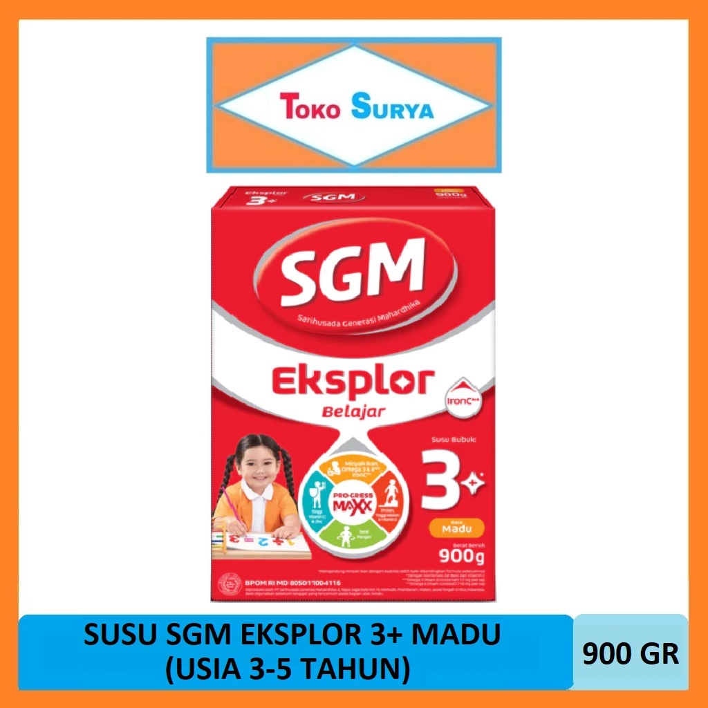 

SGM Eksplor 3+ Madu Usia 3-5 Tahun Susu Pertumbuhan Anak Bubuk 900 Gr