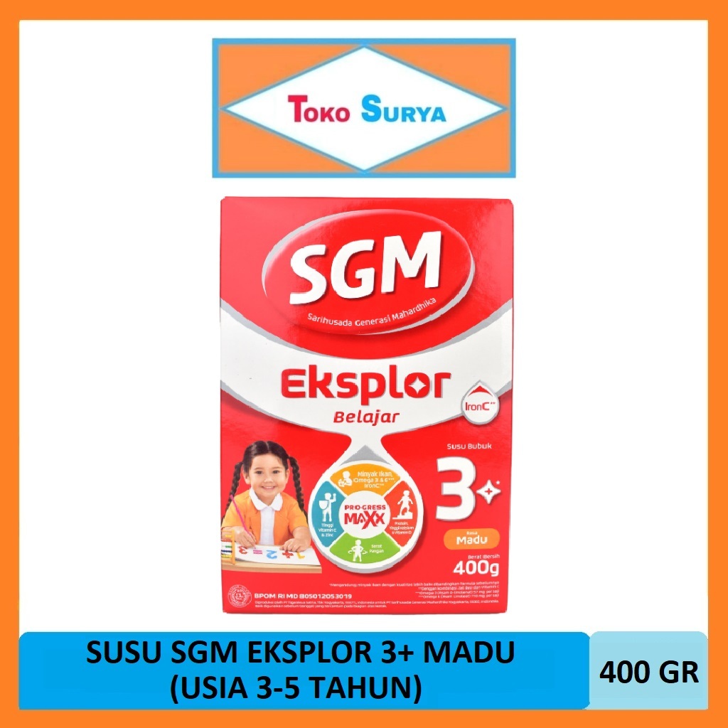 

SGM Eksplor 3+ Madu Usia 3-5 Tahun Susu Pertumbuhan Anak Bubuk 400 Gr