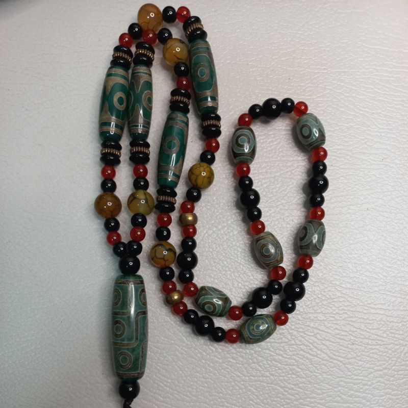Natural Tibetan Dzi Necklace