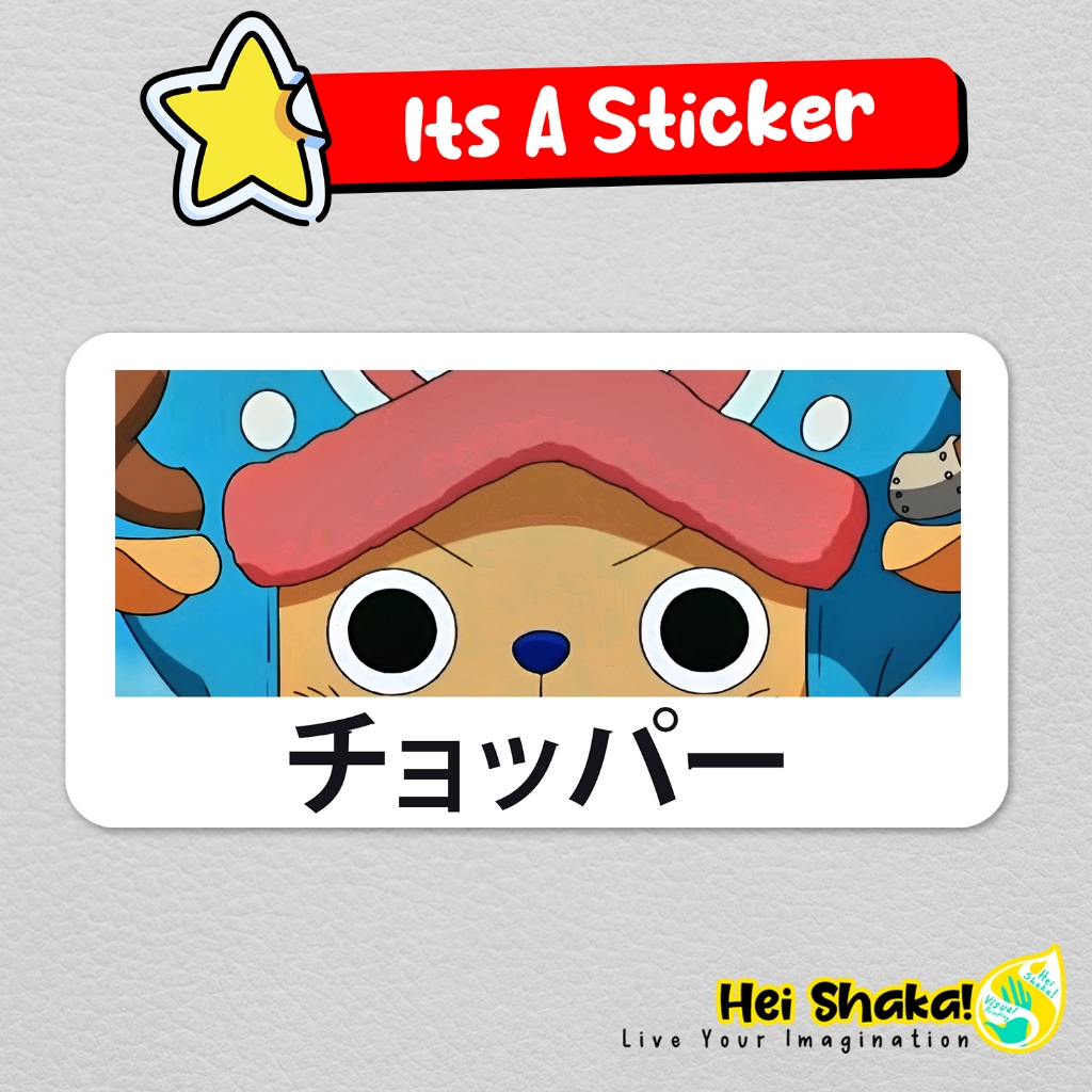 

Stiker Tony Tony Chopper Eye Contact One Piece Sticker Anime Manga Nakama Bahan Vinyl Anti Air