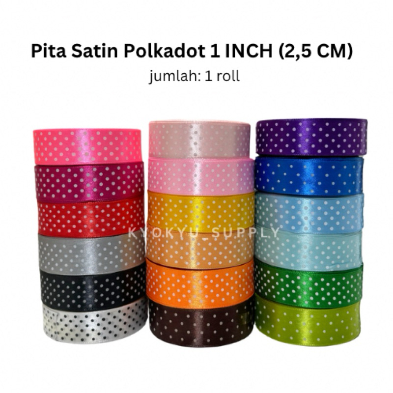 

PITA SATIN POLKADOT 1 INCH 2,5 CM
