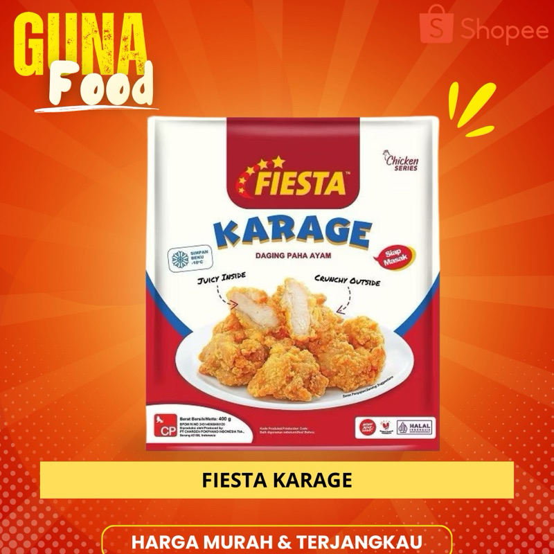 

FIESTA CHICKEN KARAGE || DAGING AYAM JUICY FROZEN FOOD 400Gram