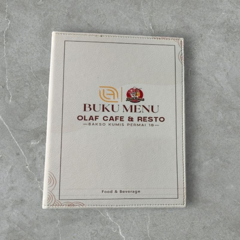 

cover menu cafe resto hotel logo custom