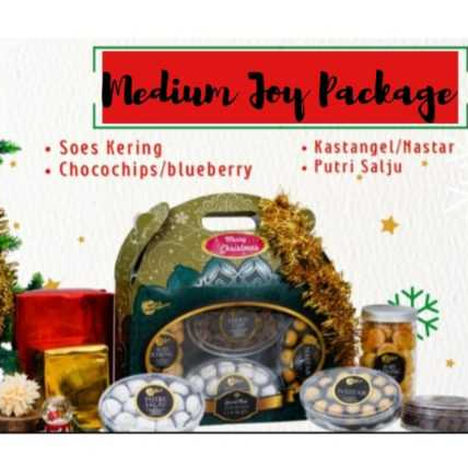 

Hampers / Parcel Kue Natal, Kue Kering ala DouxDélices Medium Joy Package (Free Kartu Ucapan)