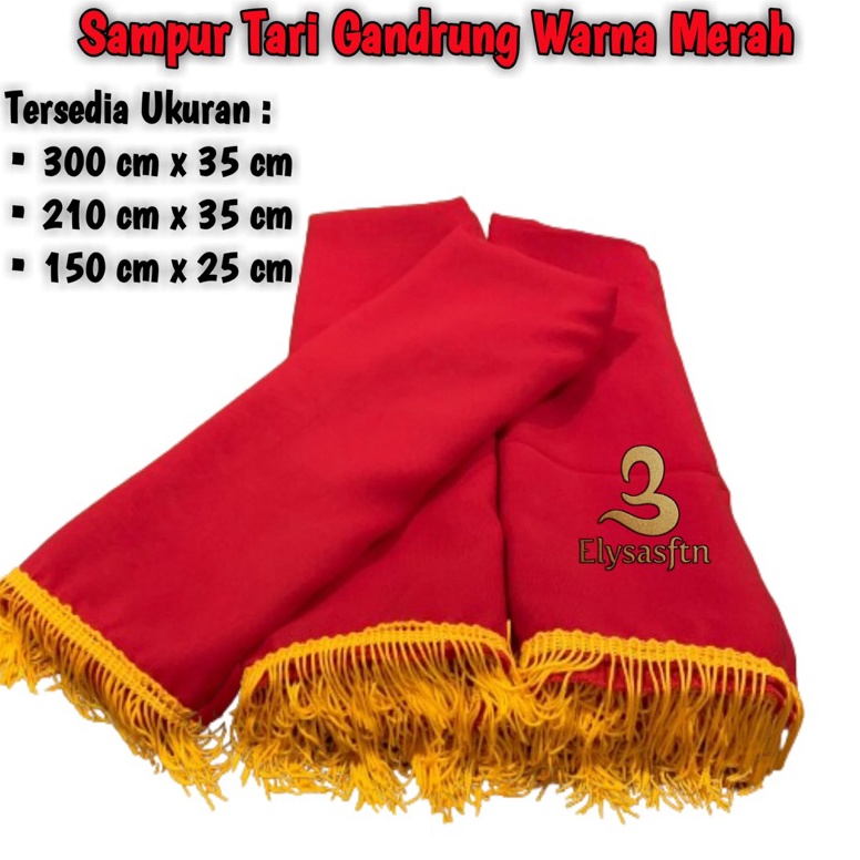 Limited Product SampurSelendang Tari Gandrung warna Merah
