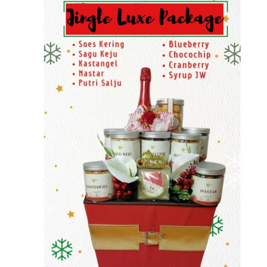 

Hampers / Parcel Kue Natal, Kue Kering ala DouxDélices Jingle Luxe Package (Free Kartu Ucapan)