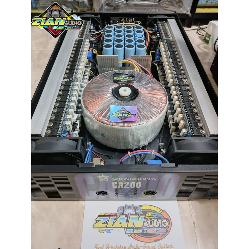 POWER amplifier SOUNDQUEEN CA 200 Original class H3 Body Panjang 80cm