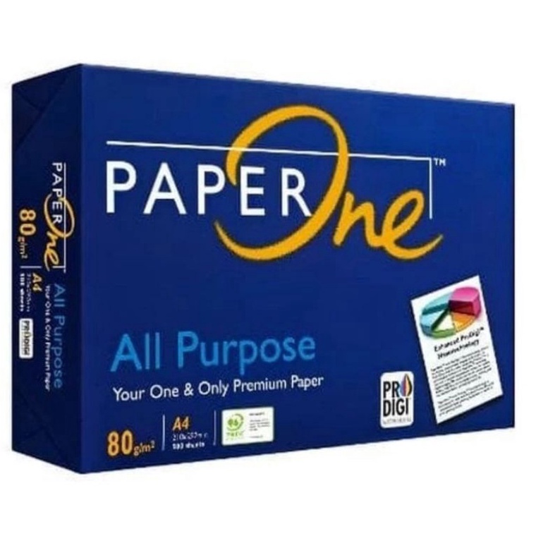 

d5Murah Banget Kertas HVS A4 8 GSM PAPER ONE Print Copy Jaminan Kualitas K83