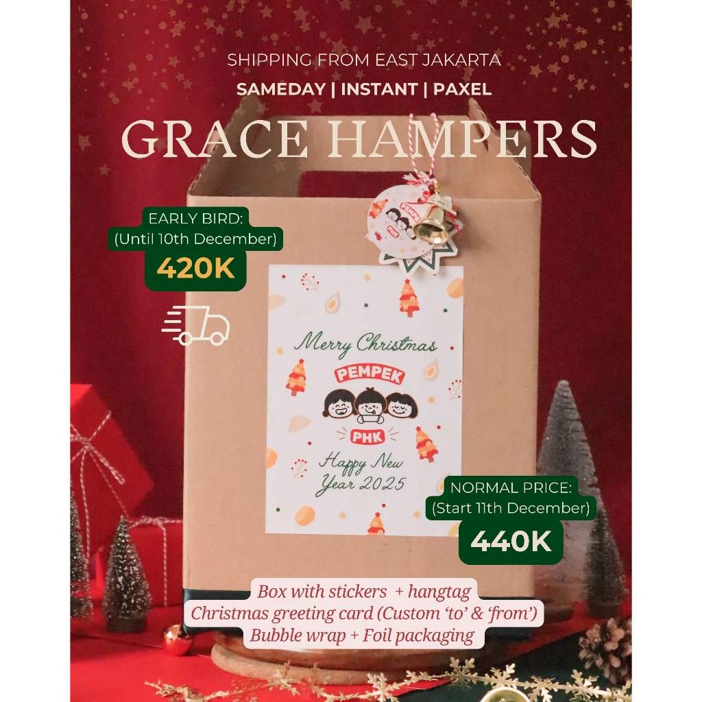 

[HAMPERS NATAL] Frozen Pempek Palembang // GRACE HAMPERS isi 30 pcs