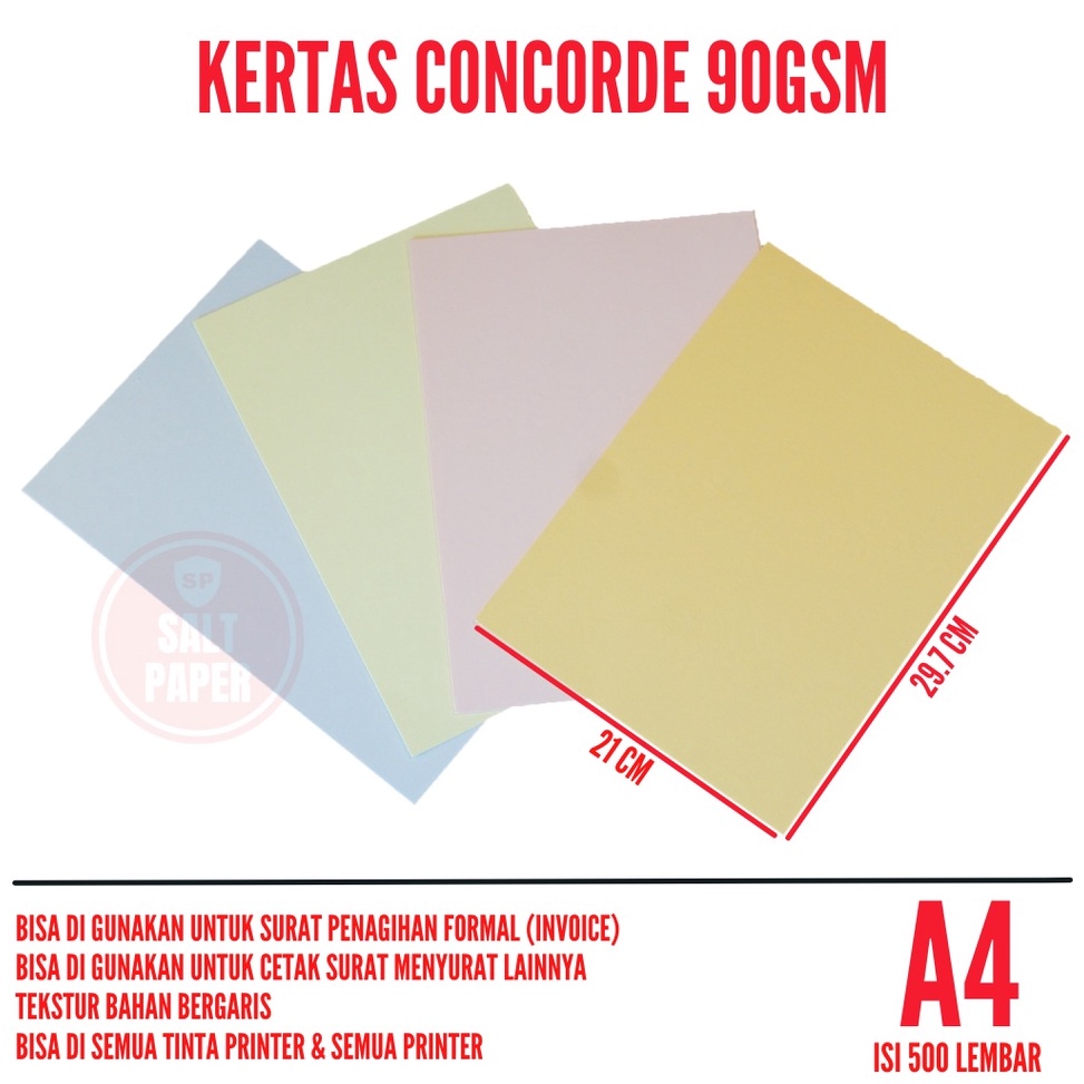 

jk Harga Termurah Concorde A4 9 gram isi 5 lembar Concorde A4 9 gr Kertas Concorde A4 9gr 47
