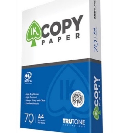 

coReadystock Kertas merk IK copy paper A4 7 gram 1 dus E81